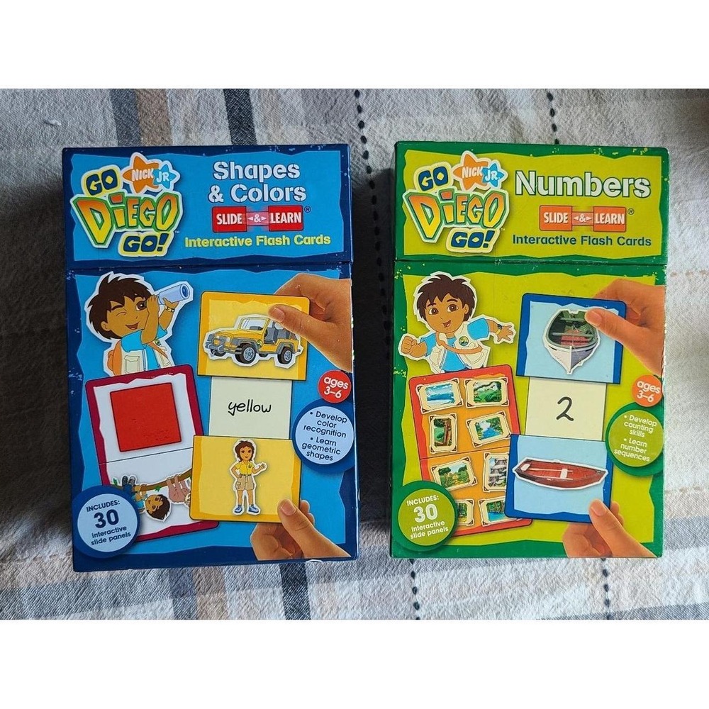 Go Diego Go Flash sliding cards. 2 sets.
